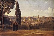 Corot Camille Florence Since the Gardens of Boboli Spain oil painting artist